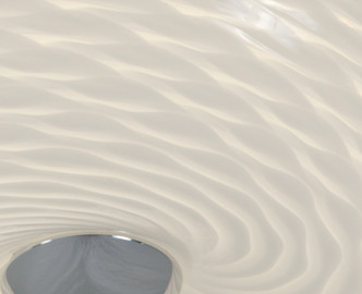 Swirled Three Light Flush Mount (AC1585)