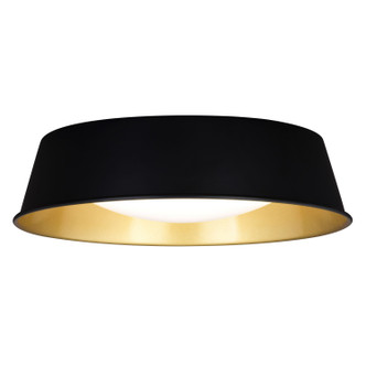 Vaxcel - C0303 - LED Flush Mount - Beacon Hill - Matte Black/Satin Gold