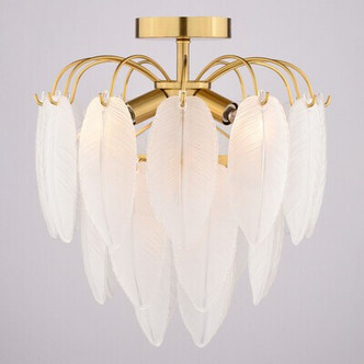 Burbank Four Light Semi-Flush Mount (C0334)