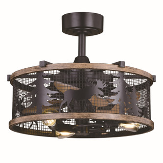 Vaxcel - F0103 - 21Ceiling Fan - Kodiak - Black and Burnished Teak