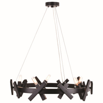 Vaxcel - H0264 - Five Light Chandelier - Wells - Matte Black