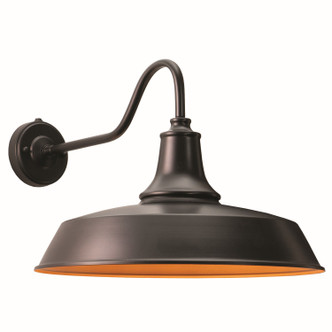 Vaxcel - T0572 - One Light Outdoor Wall Mount - Dorado - Dark Bronze/Light Gold