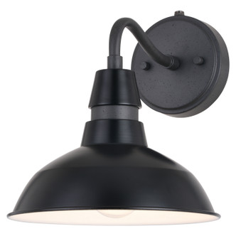 Vaxcel - T0650 - One Light Outdoor Wal Mount - Buena Park - Black/Vintage Black w/Matte White Inner