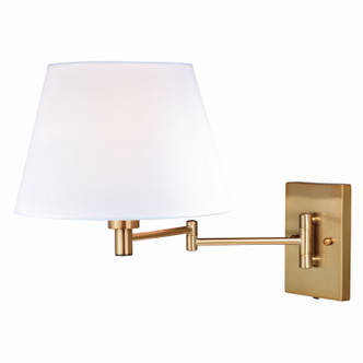 Vaxcel - W0261 - One Light Swing Arm Wall Light - Chapeau - Natural Brass