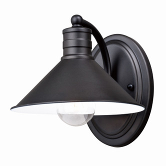 Vaxcel - W0283 - One Light Vanity - Akron - Oil Rubbed Bronze and Matte White