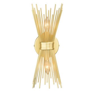 Vaxcel - W0337 - Two Light Wall Sconce - Nikko - Gold