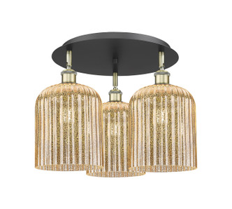 Innovations - 516-3C-BAB-G559-8ME - Three Light Semi-Flush Mount - Ballston - Black Antique Brass
