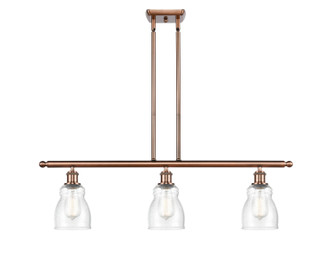 Innovations - 516-3I-AC-G394 - Three Light Island Pendant - Ballston - Antique Copper