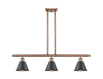 Innovations - 516-3I-AC-M8 - Three Light Island Pendant - Ballston - Antique Copper