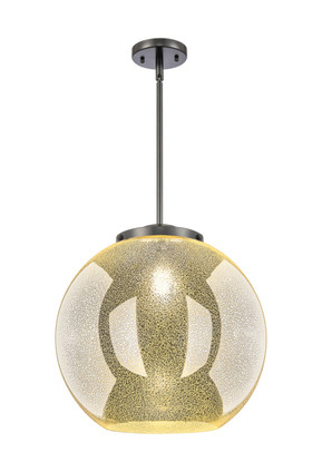 Innovations - 221-1S-BK-G128-16 - One Light Pendant - Essex - Matte Black