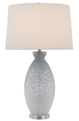Currey and Company - 6000-0467 - One Light Table Lamp - Hatira Table Lamp - Pale Blue/White