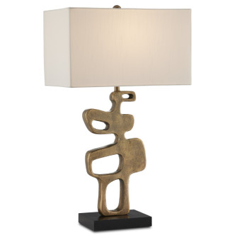 Currey and Company - 6000-0884 - One Light Table Lamp - Mithra Brass Table Lamp - Antique Brass/Black