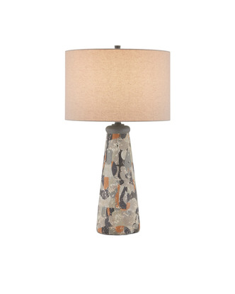 Currey and Company - 6000-0923 - One Light Table Lamp - Oldwalls Table Lamp - Charcoal Gray/Matte Black/Brown