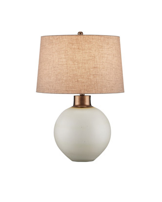 Currey and Company - 6000-0939 - One Light Table Lamp - Olano Table Lamp - Off-White/Metallic Gold