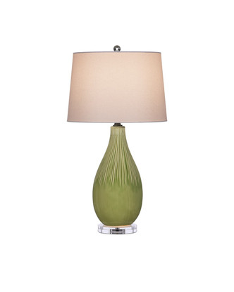 Currey and Company - 6000-0943 - One Light Table Lamp - Anjou - Pale Green/Clear