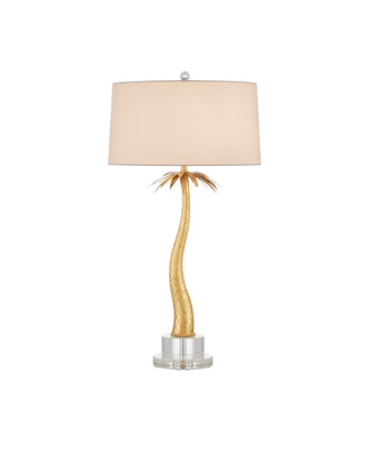 Currey and Company - 6000-0961 - Two Light Table Lamp - Mazari - Contemporary Gold Leaf/Clear