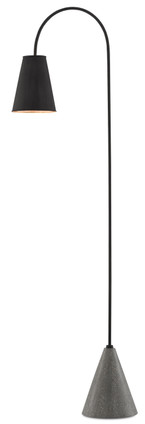 Lotz Black Floor Lamp One Light Floor Lamp (8000-0070)