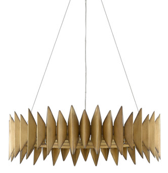 Potter Gold Chandelier Eight Light Chandelier (9000-0521)