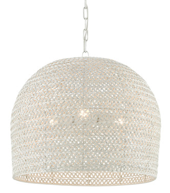 Currey and Company - 9000-0623 - Three Light Chandelier - Piero Collection - White