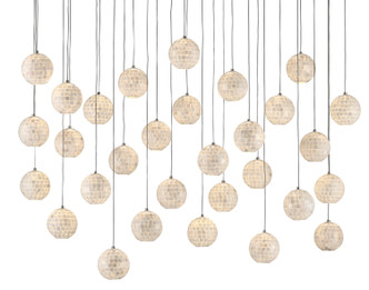 Currey and Company - 9000-0721 - 30 Light Pendant - Finhorn Collection - Pearl