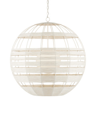 Currey and Company - 9000-0835 - One Light Chandelier - Lapsley White Orb Chandelier - Vanilla/White