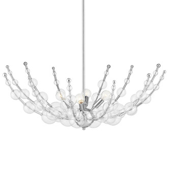 Currey and Company - 9000-0954 - Four Light Chandelier - Abberton Nickel Chandelier - Polished Nickel