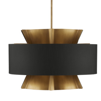 Oxenwood Brass & Black Chandelier Six Light Chandelier (9000-0970)