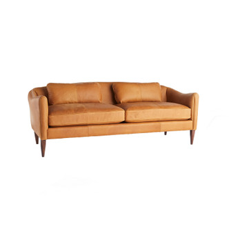 Arteriors - 8154 - Upholstery - Sofa - Vincent - Butterscotch Leather/Dark Walnut