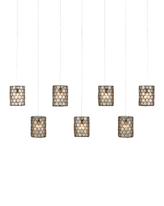 Currey and Company - 9000-1074 - Seven Light Pendant - Regatta Collection - Cupertino