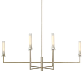Currey and Company - 9000-1093 - Six Light Chandelier - Courante Collection - Champagne/Frosted White