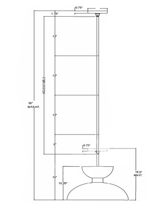 Zevio One Light Pendant (9000-1094)