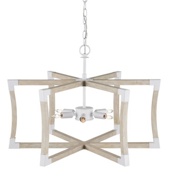 Currey and Company - 9000-1111 - Six Light Lantern - Bastian - Sandstone/Sugar White