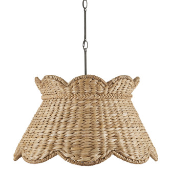 Currey and Company - 9000-1115 - One Light Pendant - Annabelle - Natural/Molé Black