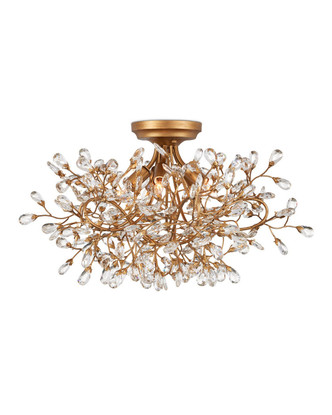 Crystal Bud Five Light Semi-Flush Mount (9000-1123)