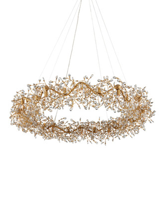 Currey and Company - 9000-1136 - 24 Light Chandelier - Crystal Bud - Clear/Brass