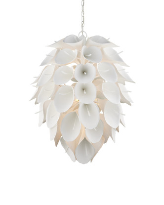 Currey and Company - 9000-1206 - Nine Light Chandelier - Diego - Gesso White