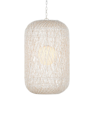 Currey and Company - 9000-1210 - One Light Pendant - Cocoon Large Pendant - Cream/Vanilla/White