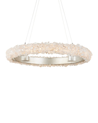 Currey and Company - 9000-1222 - One Light Chandelier - Iconoclast - Natural/Contemporary Silver Leaf/Contemporary Silver