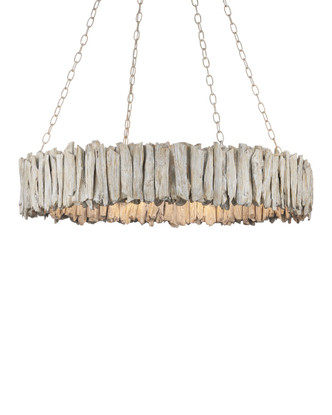 Currey and Company - 9000-1249 - Eight Light Chandelier - Driftwood - Whitewash