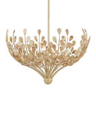 Currey and Company - 9000-1264 - Four Light Chandelier - Maypan - Natural/Coco Cream