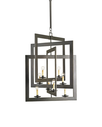 Currey and Company - 9927 - Eight Light Chandelier - Middleton - Bronze Gold