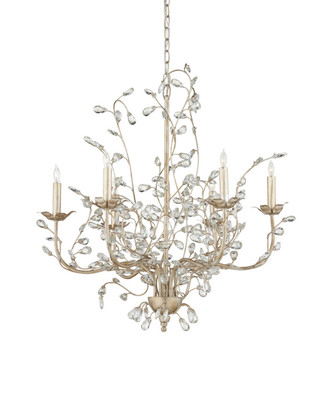 Crystal Bud Six Light Chandelier (9973)