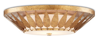 Currey and Company - 9999-0055 - LED Flush Mount - Floris - Autumn Gold/White