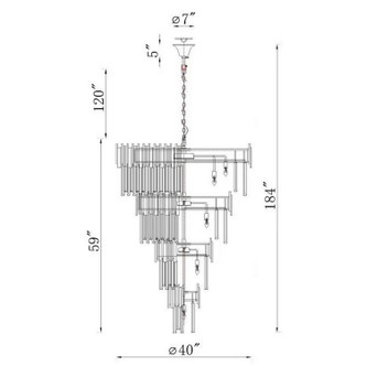 Deco 34 Light Chandelier (1112P40-34-169)