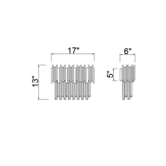 Deco Three Light Vanity (1112W17-3-169)