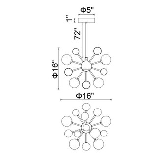 Element LED Chandelier (1125P16-8-613)