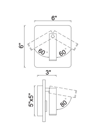 Private I LED Wall Sconce (1242W6-103)