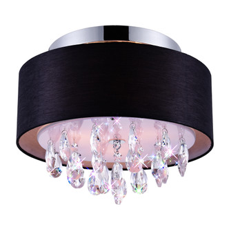 CWI Lighting - 5443C14C (Black) - Three Light Flush Mount - Dash - Chrome