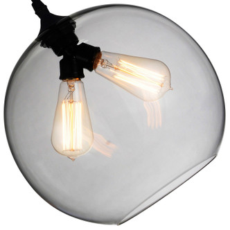 Glass Two Light Mini Pendant (5553P12 - Smoke (2L))