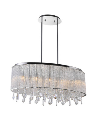 CWI Lighting - 5562P26C-O Clear - Five Light Chandelier - Benson - Chrome